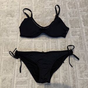 La Vie En Rose Black Women's Bikini Set